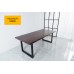 Solid Wooden Dining Table With Metal Box Frame- Industrial Design - 1.5m / 1.8m / 2m Seats 4-8 persons